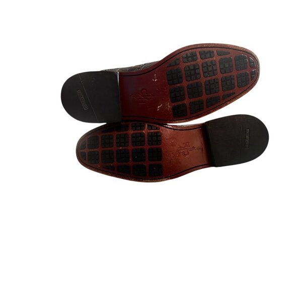Cole Haan NikeAir Colton Saddle Oxford Shoes Men 11.5 Burgundy Crocodile Leather main image 5